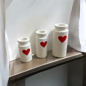 3 Lü Kalpli Mini Vazolar
