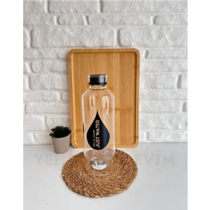 Yeninesilevim 1 Adet 1000 ml (1 Litre) Hacimli Cam Su Şişesi Matarası