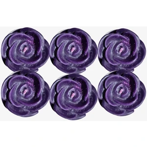 Gül Evi Gül Şeklinde 6'lı Mum Set