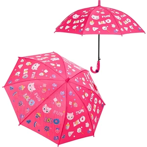 8 Telli Çocuk Şemsiyesi Islandığında Renk Değiştiren Sihirli Şemsiye Eğlenceli Çocuk Şemsiyesi