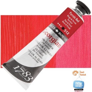 Daler Rowney Georgian N:512 Pyrrole Red Yağlı Boya 38ML Profesyonel Yeni Paket
