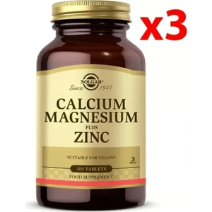 Calcium Magnesium Plus Zinc 100 Tablet 3 Adet