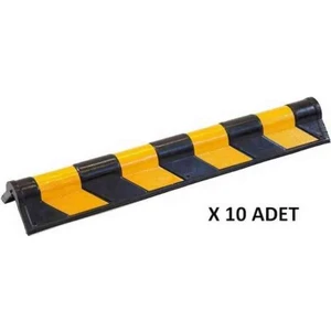 10 Adet Kauçuk Otopark Köşe Kolon Koruyucu Koruma Oval Tip