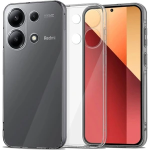 Xiaomi Redmi Note 13 4g Kılıf Kamera Korumalı Renksiz Şeffaf Esnek Silikon Kapak
