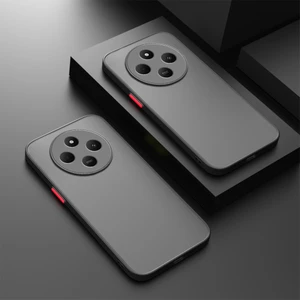 Xiaomi Redmi 14C 4g Kılıf Mat Parmak Izi Yapmaz Kamera Korumalı Renkli Tuşlu Sert Silikon Kapak