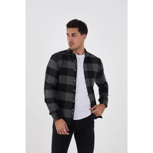 Jack Carısma Oduncu Ekose-Dama Slim Fit Erkek Gömlek