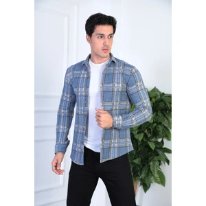 JACK CARISMA Örme Oduncu Esnek ve Rahat Slim Fit Erkek Gömlek