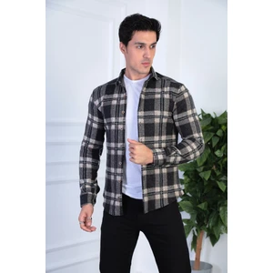 Jack Carısma. Örme Oduncu Esnek ve Rahat Slim Fit Erkek Gömlek