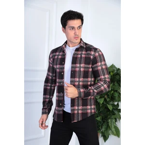 Jack Carısma. Örme Oduncu Esnek ve Rahat Slim Fit Erkek Gömlek