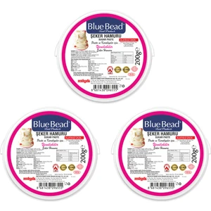 Blue Bead Fuşya Şeker Hamuru 200 gr x3 Adet