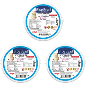 Blue Bead Mavi Şeker Hamuru 200 gr x3 Adet