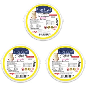 Blue Bead Sarı Şeker Hamuru 200 gr x3 Adet