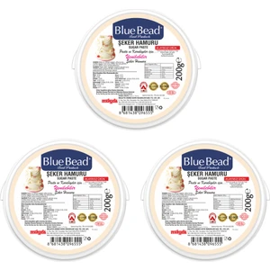 Blue Bead Ten Rengi Şeker Hamuru 200 gr x3 Adet