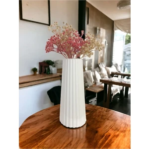 Bohem Tarz Büyük Boy Vazo Çizgili Iskandinav Vazo