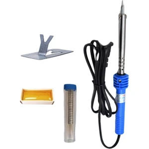 60W Kalem Lehim Havya Makinesi Lehim Pastası Lehim Teli Seti