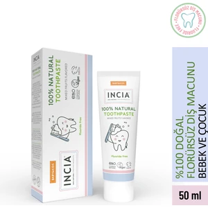 Doğal Diş Macunu Bebek ve Çocuk Karışık Meyve Aromalı Florürsüz 50 ml