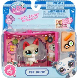 Sunman Littlest Pet Shop Minişler Figür Set Pet Nook G7#25 Kurt Gri 00591