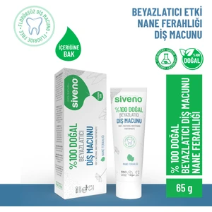 %100 Doğal Diş Macunu Beyazlatıcı Nane Ferahlığı Florürsüz 65 Gr