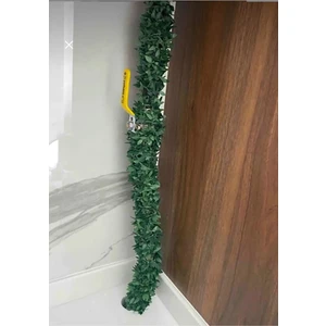 7.5 Metre Tel Yaprak Doğalgaz Borusu Süsü Şerit Yapay Taç Sarmaşık Çiçek Süs