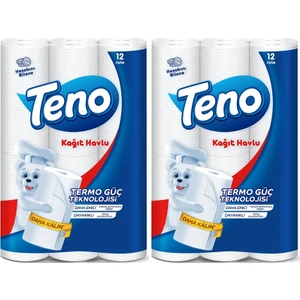 Ultra Kağıt Havlu Çift Katlı 24'lü (2 Paket x 12'li)