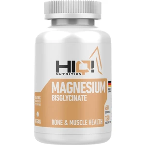 HIQ Nutrition Magnesium Bisglycinate Kapsül 120 Adet Vegan Formda Kemik ve Kas Sağlığı İçin