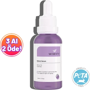 WIWIFY Onarıcı, Besleyici Retinol + Vita-A Serum (1% Retinol + Ceramide) Anti-Aging