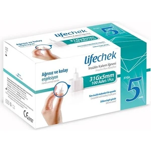 Insülin Kalemi Iğnesi 5 mm (31G) 100 Adet