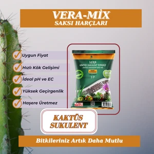 Vera Kaktüs - Sukulent Toprağı 5 Lt -Teraryum Toprağı