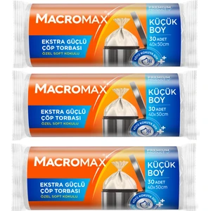 Extra Güçlü Çöp Torbası Küçük Boy 30'lu x 3 Paket