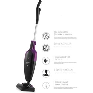 AR4075 Pronto Lux 2'si 1 Arada 800 W Dikey Süpürge