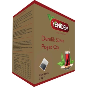 Kare Demlik Süzen Poşet Çay 3 kg Ev Tipi