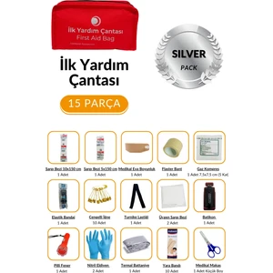 Acil Durum ve Ilk Yardım Seti - Ilk Yardım Çantası Silver Pack