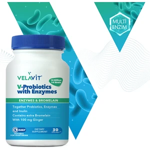 V-Probiotics Enzymes Takviye Edici Gıda 30 Kapsül