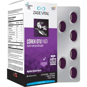 Zade Vital Çörek Otu Yağı Yumuşak Blister Kapsül 900mg 60lı