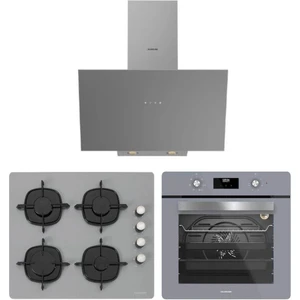 Gri Cam Ankastre Set ( 3481 Flam - CS5335S02 - BO6502S02 )