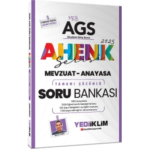 Yediiklim Yayınları   2025 Meb Ags Mevzuat Ve Anayasa Ahenk Serisi Tamamı Çözümlü Soru Bankası