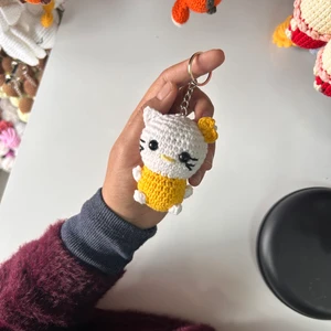 Marifetli Tığım Amigurumi Elişi Hello Kitty Anahtarlık / Pinterest Hediyelik / Tığ Işi
