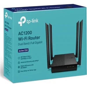 Tp-Link Archer C64 Dual Bant 4 Port Kablosuz Router AC1200