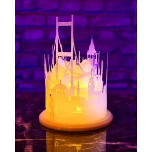 Dekoratif Istanbul Temalı Gece Lambası