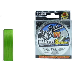 Gosen W8 Hard Type 0.6 Pe 150M A.yeşil 8 Örgü Ip Misina 0.132 mm 6.4kg Çeker
