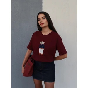 Teddy Bear Nakışlı T-Shirt