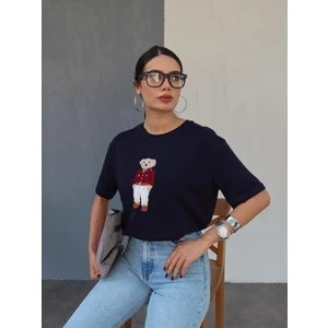 Teddy Bear Nakışlı T-Shirt
