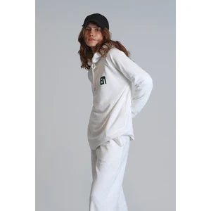 Sabrına Kadın Örme Sweatshırt Ekru