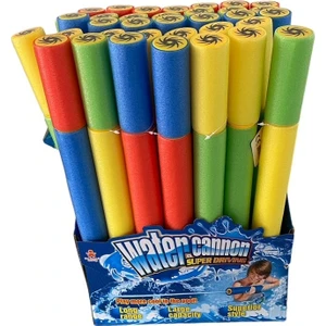 Büyük Boy Süngerli Pompalı Su Tabancası Uzun Menzilli Eğlenceli Oyun 1 Adet Renkli