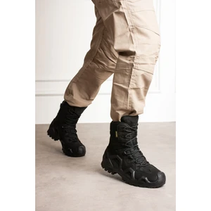 Single Sword SS602 Su Geçirmez Fermuarlı/bağcıklı Tactical/outdoor Unisex Kışlık Askeri Uzun Siyah Çöl Botu