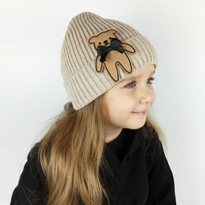 Fitilli Triko Çocuk-Genç Vizon Bere -Kahverengi Ayıcık