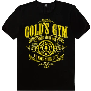 Golds Gym Siyah Erkek Tshirt