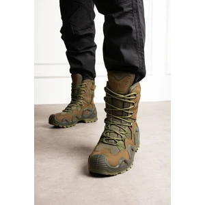 Single Sword SS602 Su Geçirmez Fermuarlı/bağcıklı Tactical/outdoor Unisex Kışlık Askeri Uzun Haki Çöl Botu
