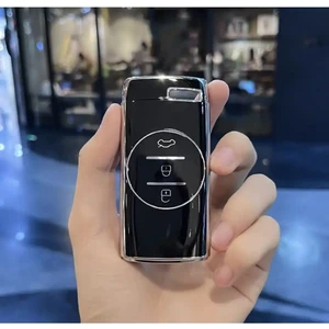 Lüx Chery Tiggo 7 Pro Uyumlu Nano Anahtar Kılıfı Siyah Gümüş Silver Renk 1.ci Kalite