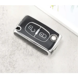 Peugeot 107 206 207 307 308 406 3008 Anahtar Kılıfı Siyah/beyaz